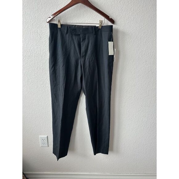 Calvin Klein Men's Jerome Wool Slim Fit Dress Pants Brown main image 1